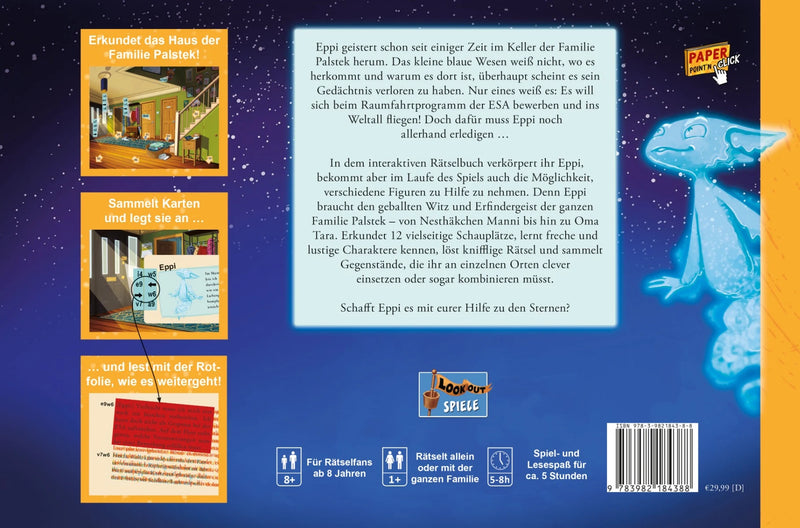 Eppi Teil 1: Das Weltall ruft - Point & Click im Buchformat für Kids