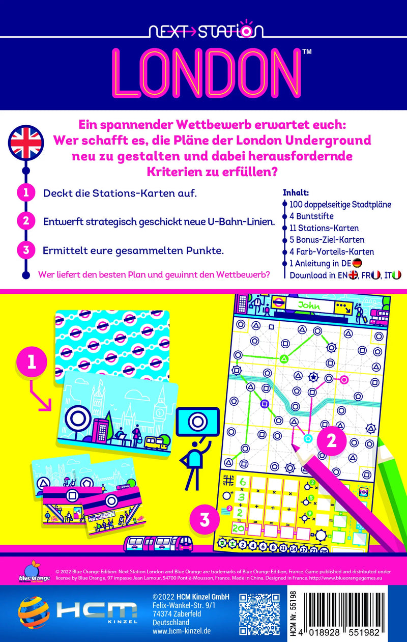 Next Station: London - Flip 'n' Write goes Underground