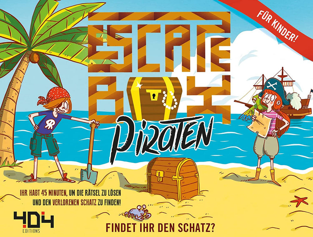 Escape Box: Piraten – Schatzsuche-Spiel Für Kinder Ab 7 Jahren, 2–5 Spieler, Spieldauer 45 Minuten