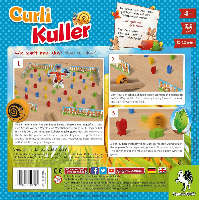 Curli Kuller - Geschicklichkeitsspiel mit der rollenden Schnecke