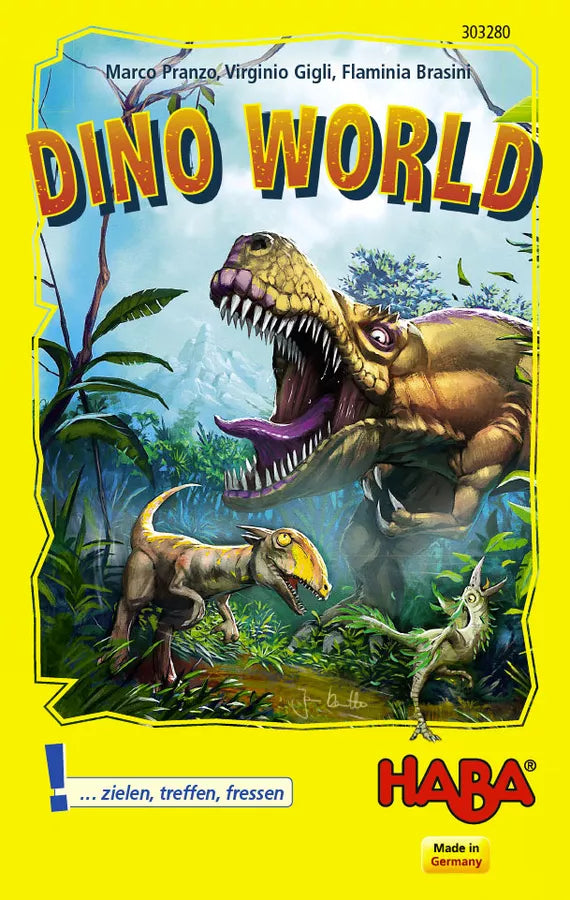 Dino World - Karten-Schnippspiel für Dinofans