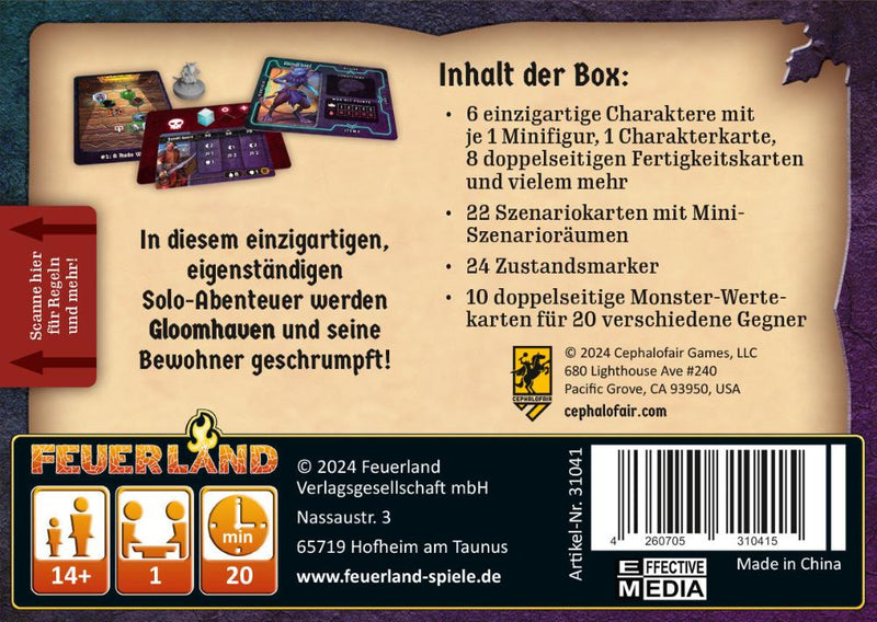 Gloomhaven: Knöpfe und Krabbler - Der Dungeon-Crawler für die Hosentasche