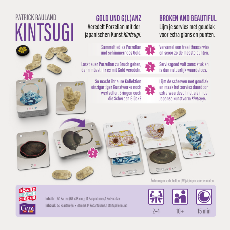 Kintsugi - Kartensammelspiel mit Kniff