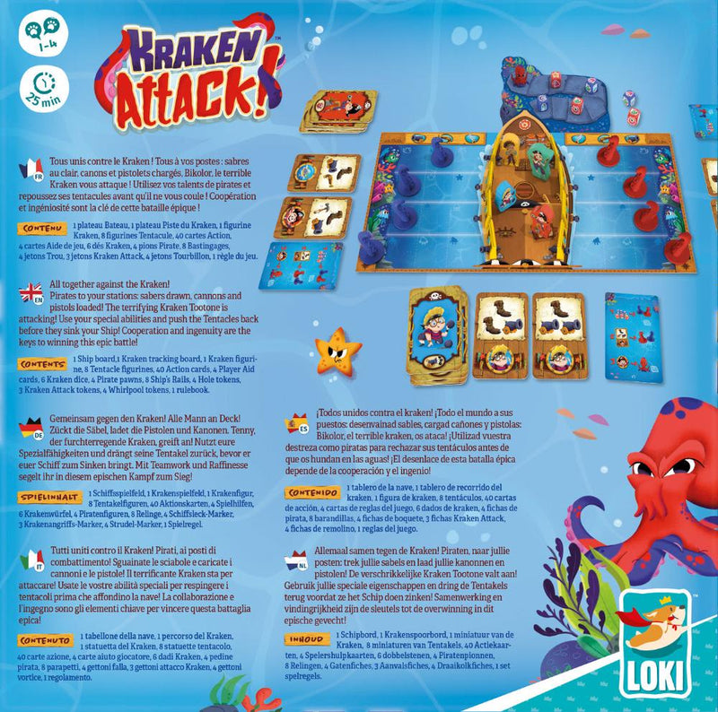 Kraken-Attack - Kooperatives und witziges Piratenspiel für Kids