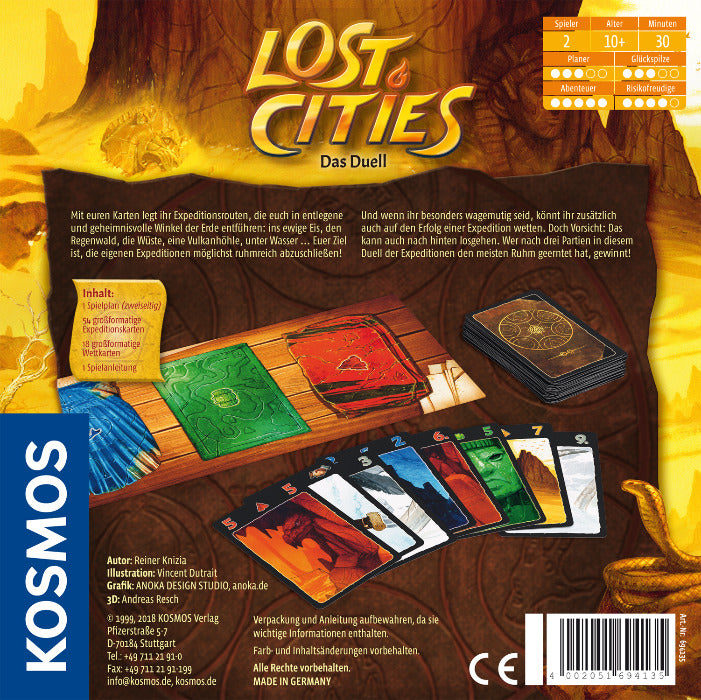 Lost Cities - Taktisches Kartenspiel für 2 von Kosmos