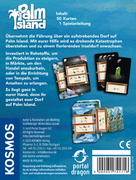 Palm Island - Strategisches Hosentaschenspiel für 1 oder 2 Spieler