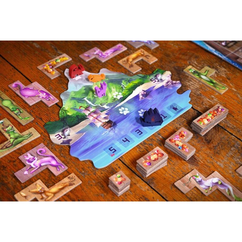 Die Insel der Katzen - Karten- und Puzzelspiel für Familien