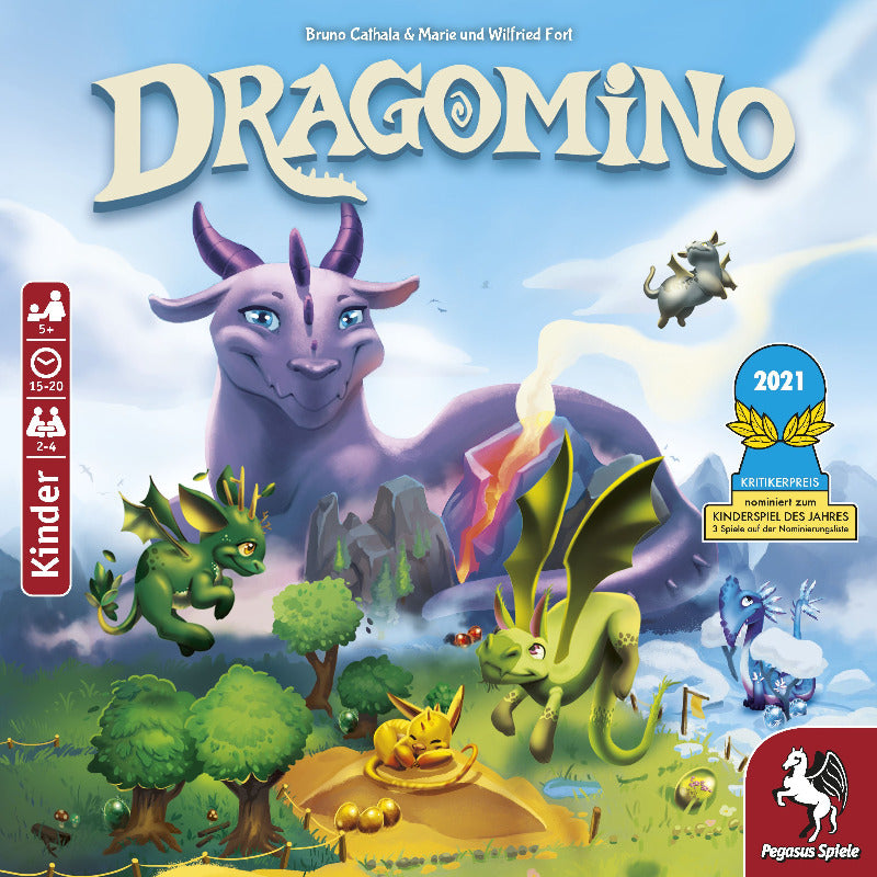 Pegasus Spiele Spiel Dragomino, Kinderspiel, Made in Europe