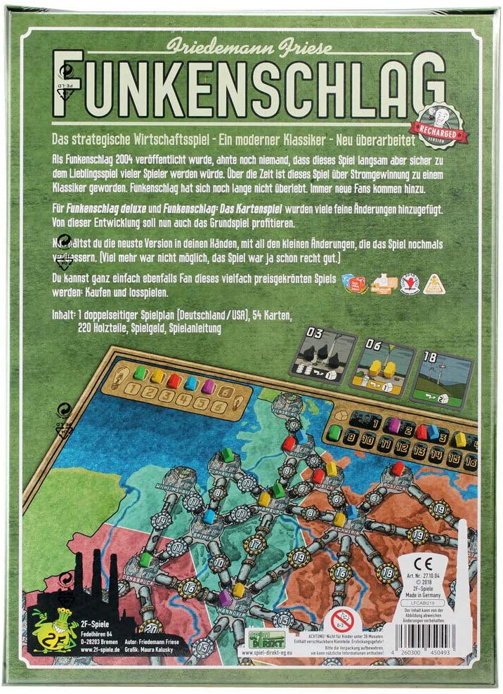 Funkenschlag (Recharged Version) - Echtes Strategiespiel für erwachsene Monopoly-Fans