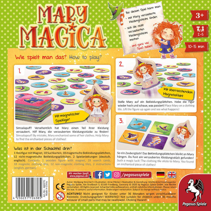 Mary Magica - Magnetisches Memospiel für kleine Hexen