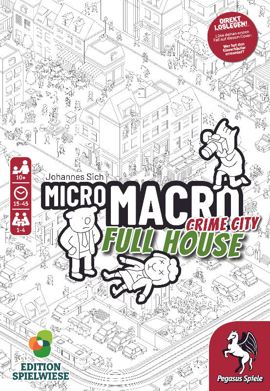 Pegasus Spiele Spiel, MicroMacro - Crime City 2 - Full House (Edition Spielwiese) - deutsch