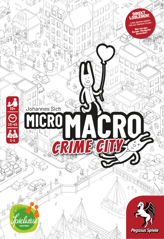 Pegasus Spiele Spiel MicroMacro Crime City, Detektivspiel, Made in Europe