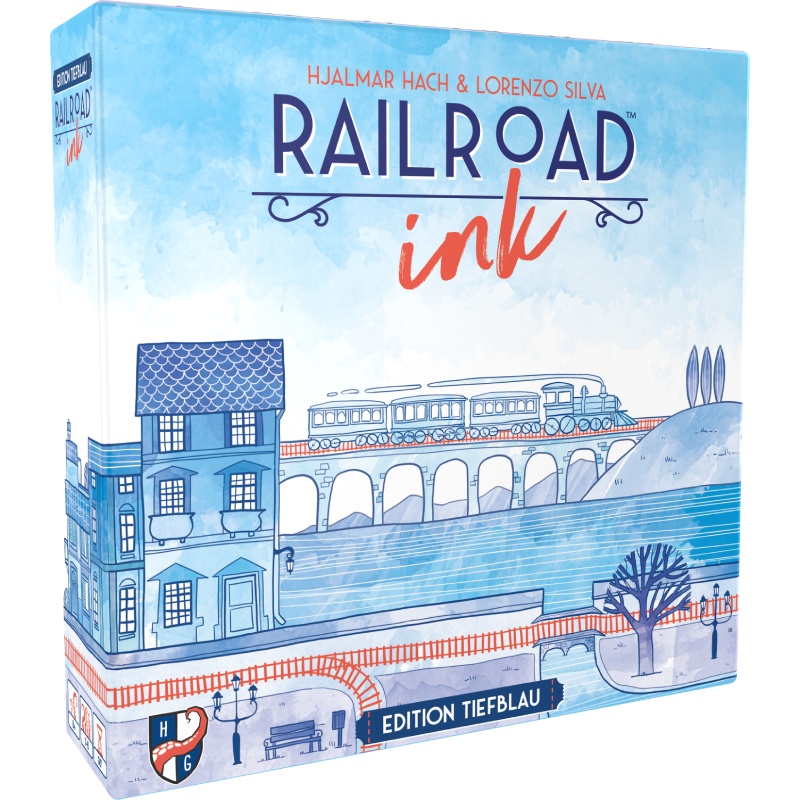 Railroad Ink: Edition Tiefblau - Roll'n'Write für Streckentüftler