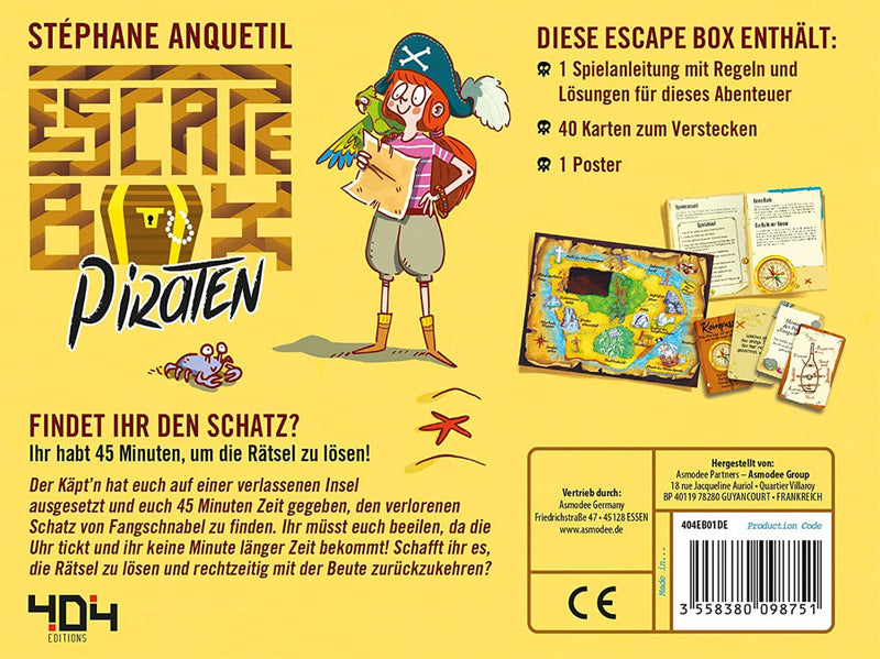 Escape Box: Piraten - Ideal für Kindergeburtstage