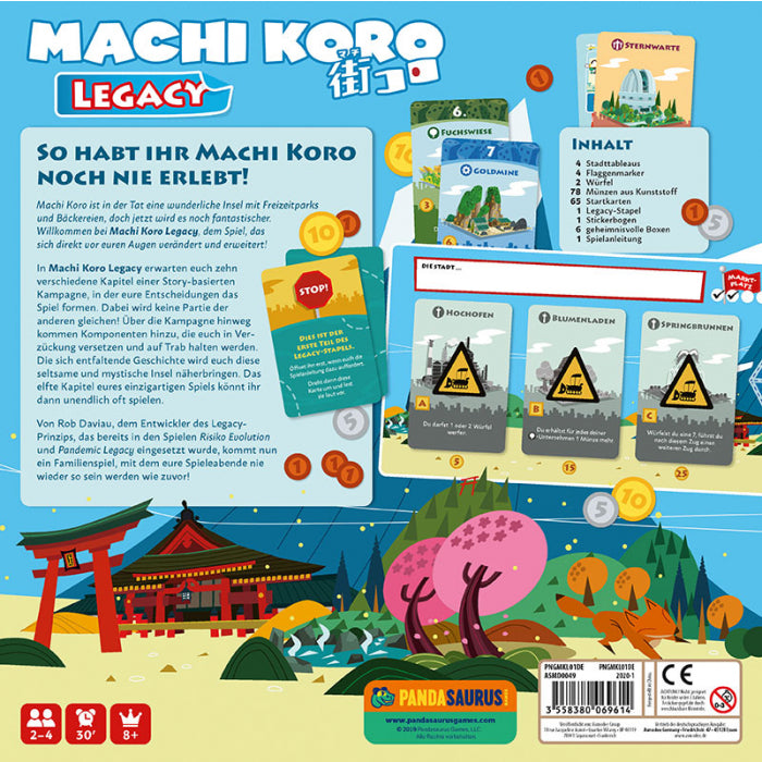 Machi Koro Legacy - Das Städtebauspiel als Kampagne