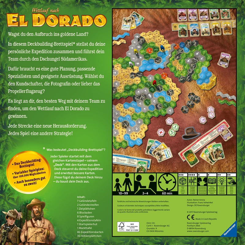 Wettlauf nach El Dorado - Familienfreundliches Deckbau-Wettrennen